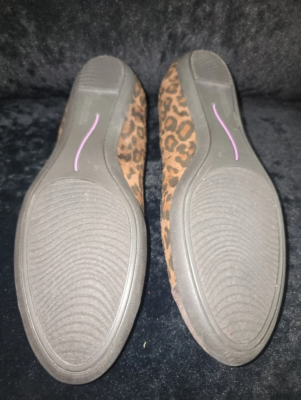 Comfort Plus Brown Leopard Print Soft Flexible Comfort Flats Size